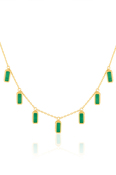 Isharya Emerald Stationed Choker indian designer wear online shopping melange singapore