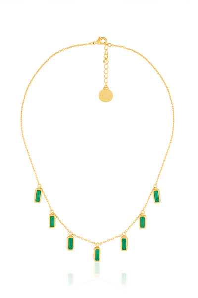 Isharya Emerald Stationed Choker indian designer wear online shopping melange singapore