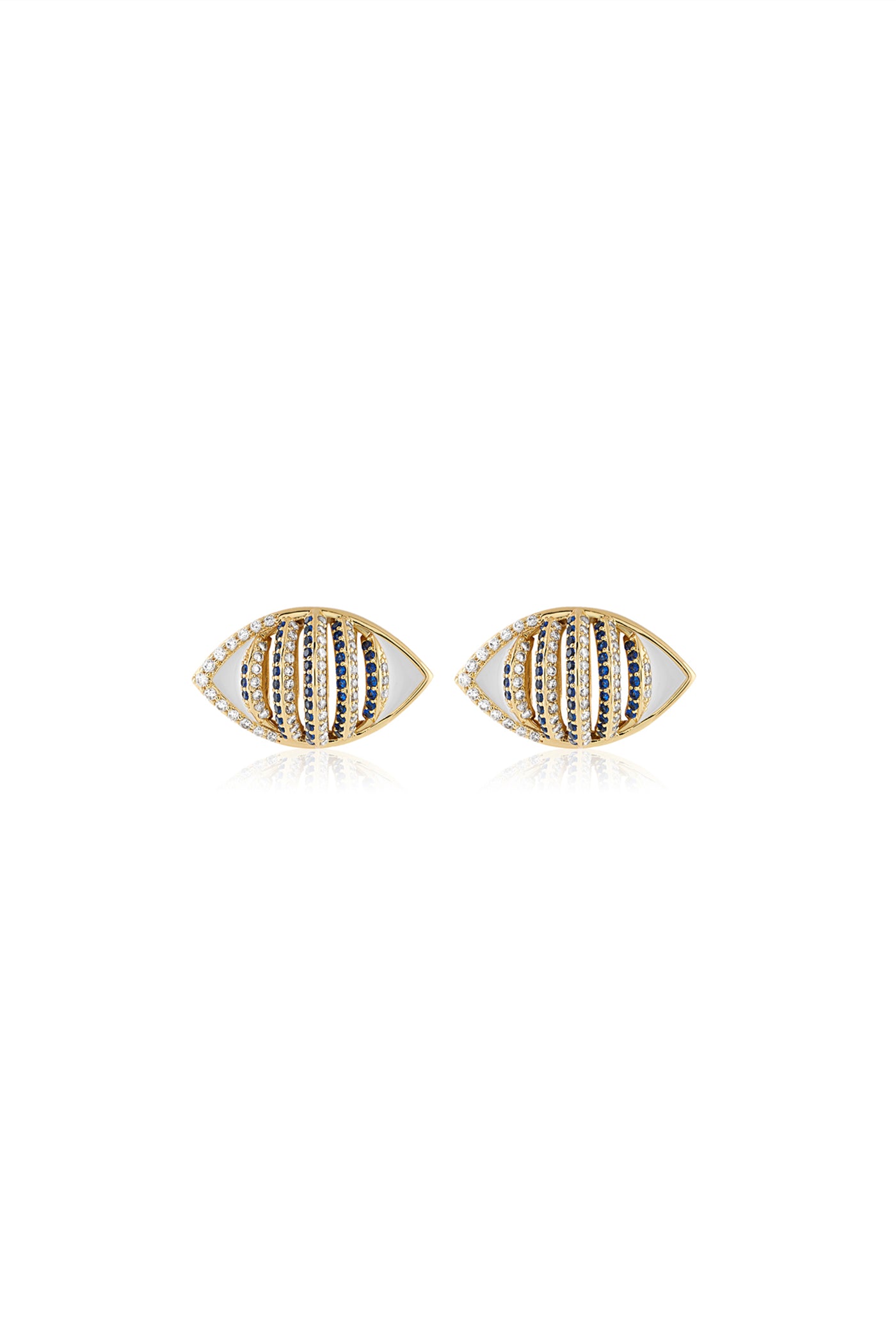 Isharya Eyelet Party Earrings 18Kt Gold Plated indian designer wear online shopping melange singapore