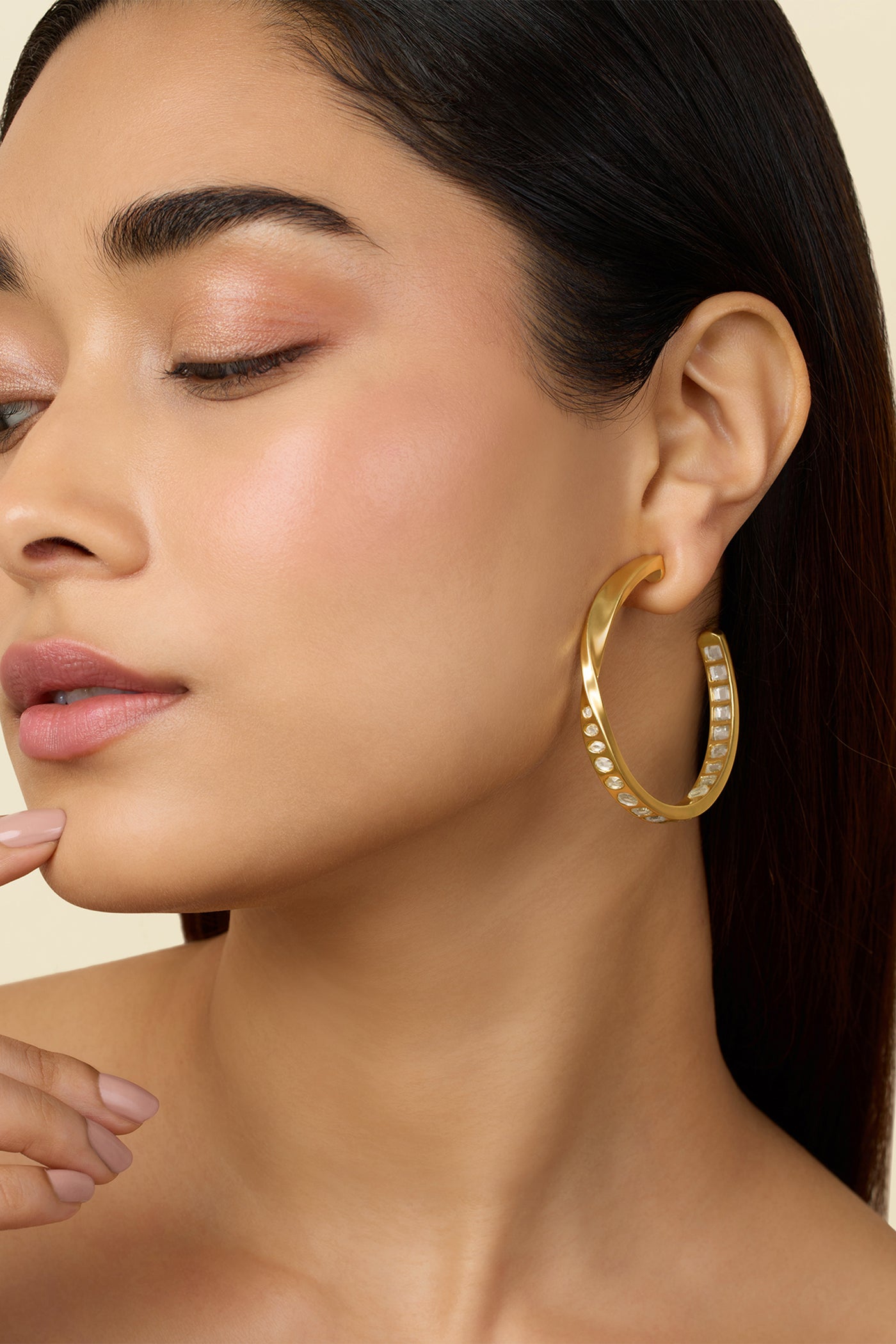 Isharya Festive Joy Statement Hoops indian designer wear online shopping melange singapore