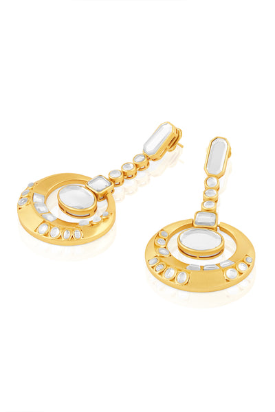 Isharya Festive Mirror Danglers indian designer wear online shopping melange singapore