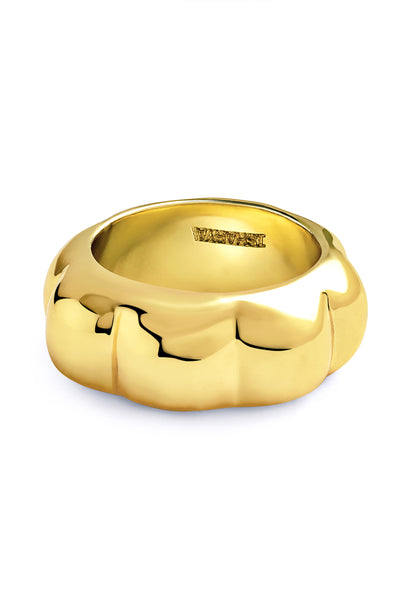 Isharya Gold Melon Ring In 18kt Gold Plated indian designer wear online shopping melange singapore