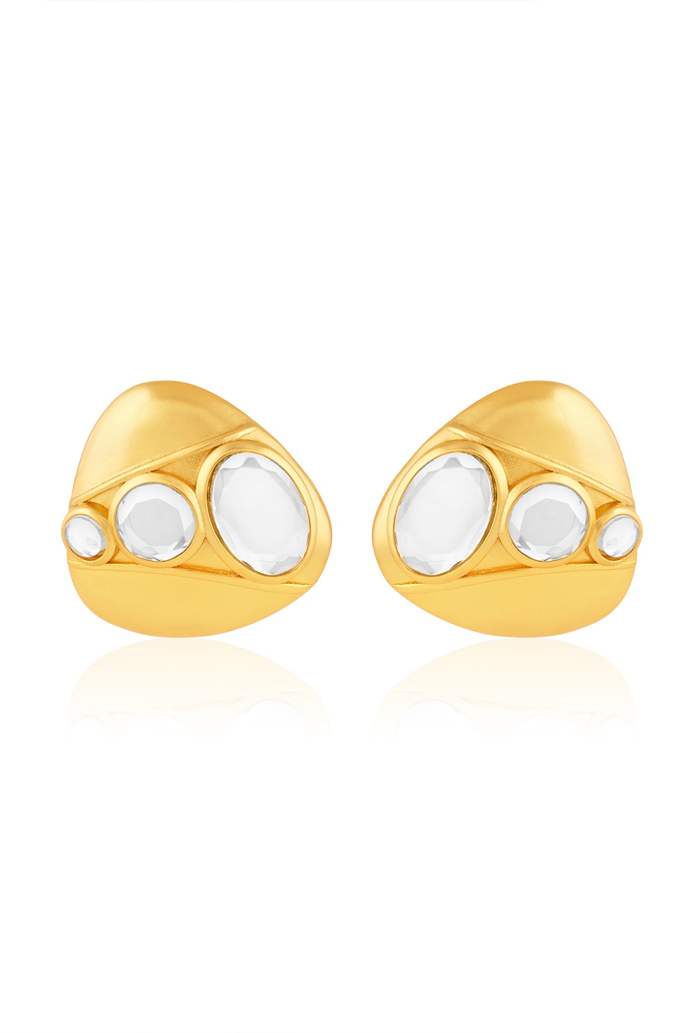 Isharya Joy Mirror Studs indian designer wear online shopping melange singapore