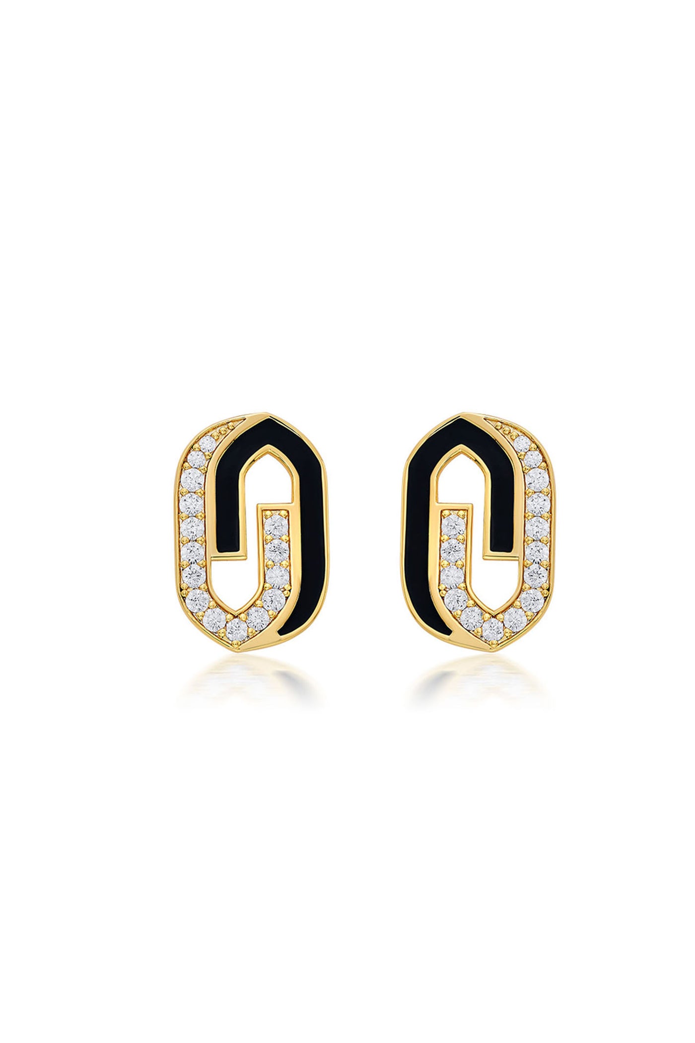 Isharya Just Jamiti Duplet Earrings In 18Kt Gold Plated jewellery indian designer wear online shopping melange singapore