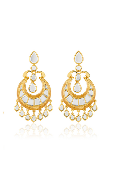 Mahenoor Moon Baalis In 18Kt Gold Plated Melange Singapore Online Shopping Indian Designer Wear