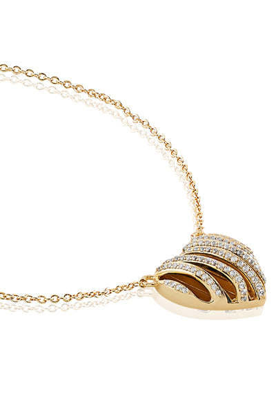 Isharya Midnight Heartbeat Necklace 18Kt Gold Plated indian designer wear online shopping melange singapore