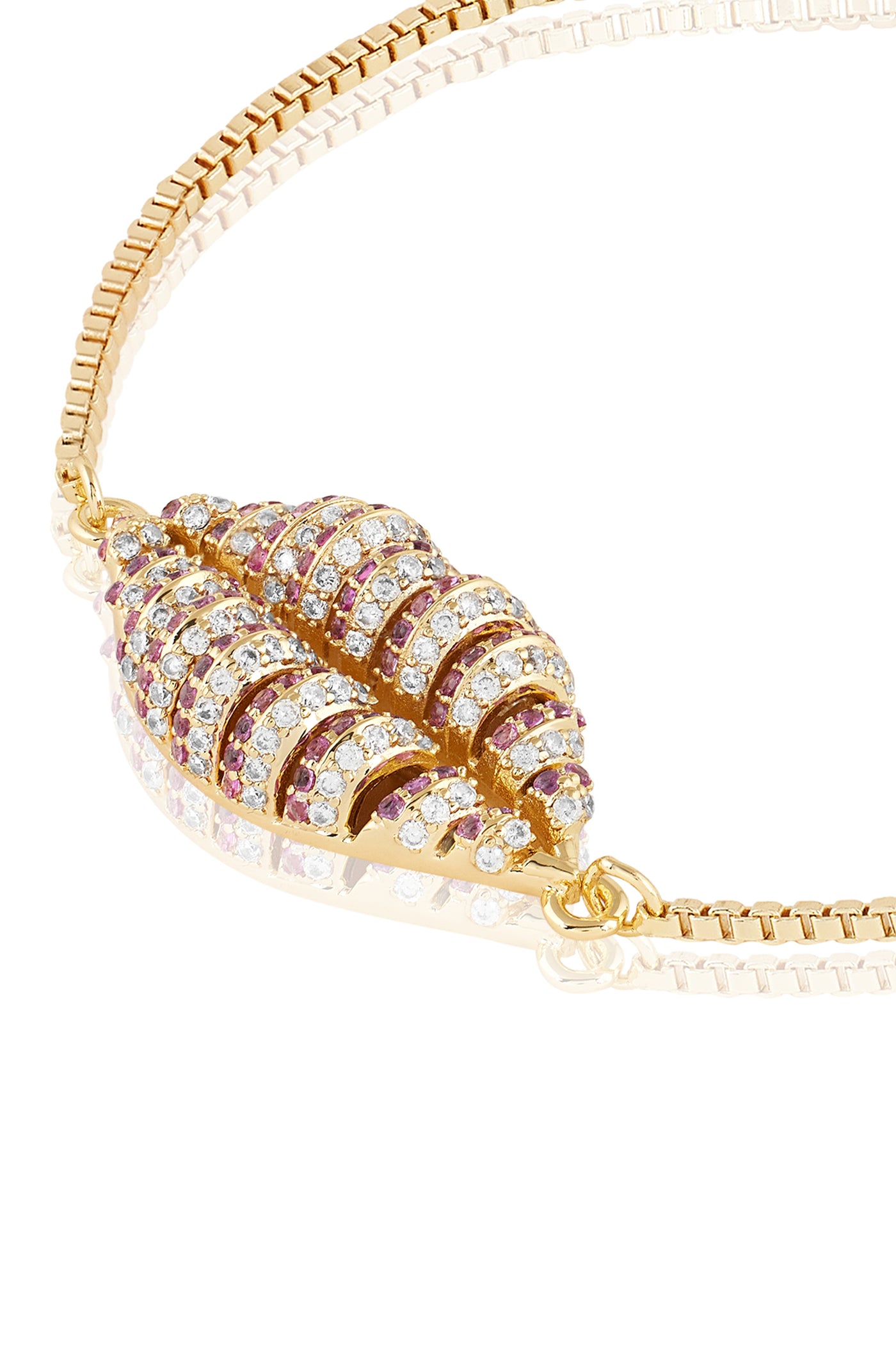 Isharya Party Pout Bolo Bracelet 18Kt Gold Plated indian designer wear online shopping melange singapore