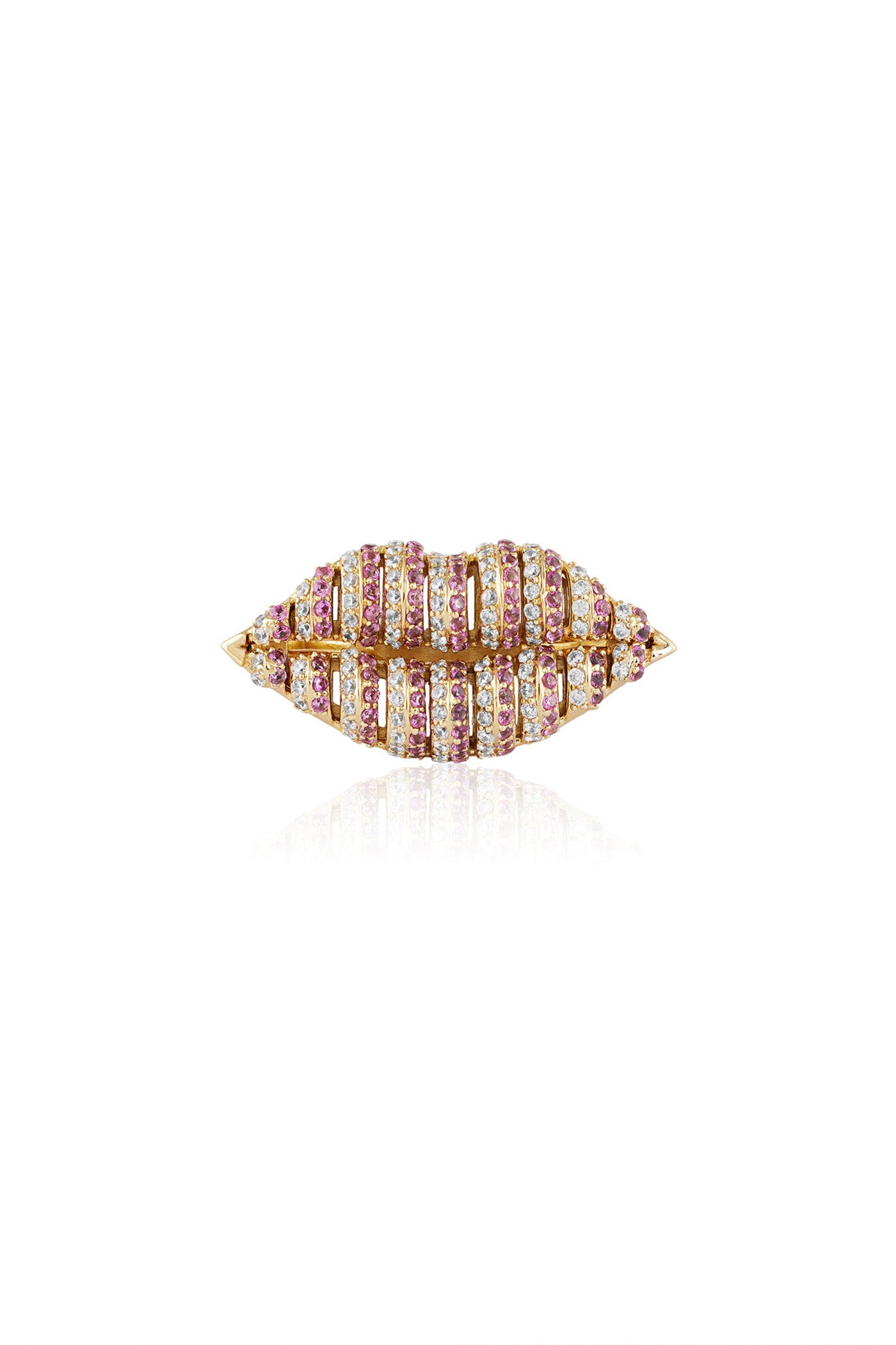 Isharya Party Pout Ring 18Kt Gold Plated indian designer wear online shopping melange singapore