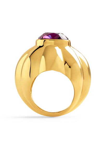 Isharya Pink Things Statement Ring In 18kt Gold Plated indian designer wear online shopping melange singapore