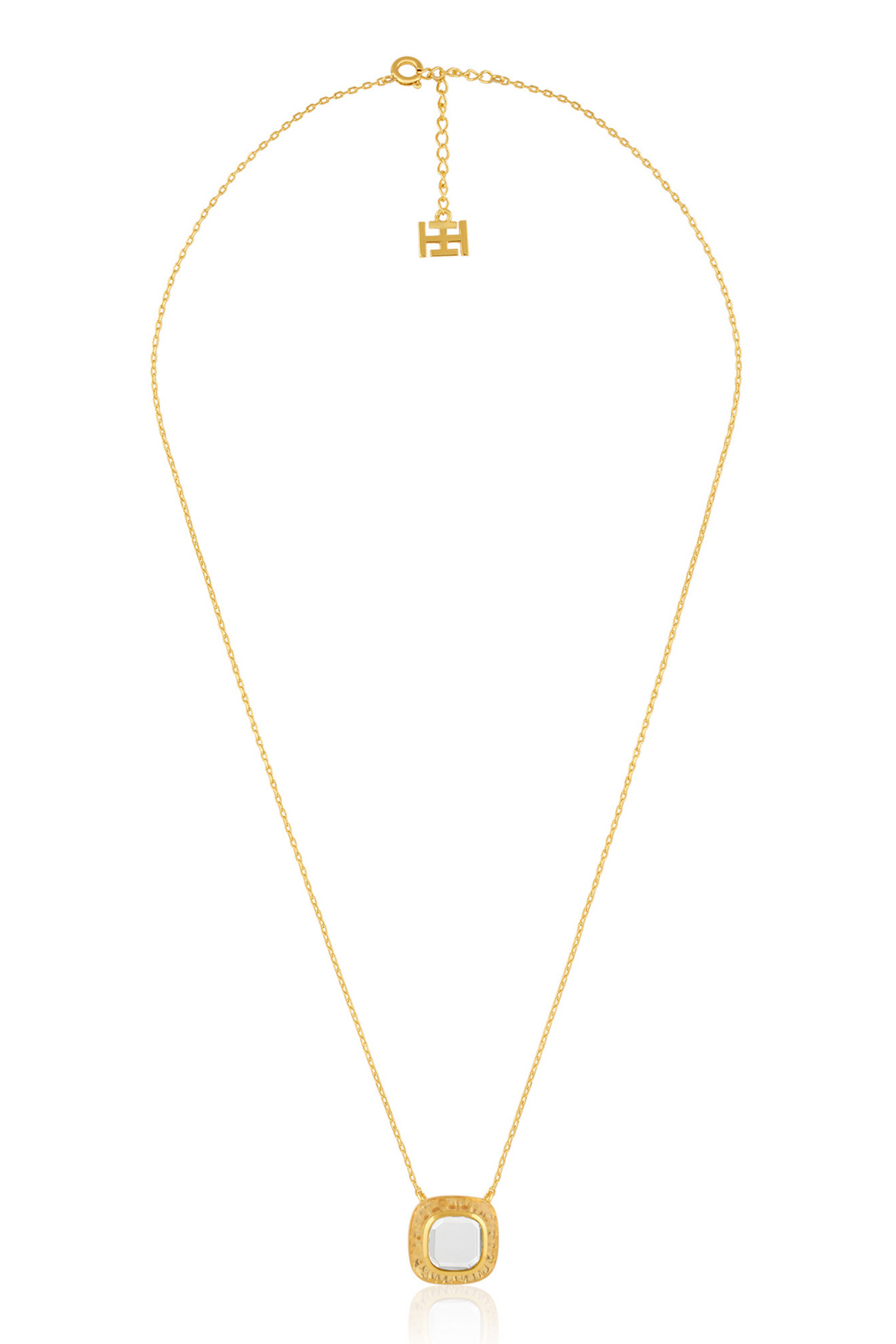 Rozana Pendant Necklace In 18Kt Gold Plated Melange Singapore Online Shopping Indian Designer Wear Isharya