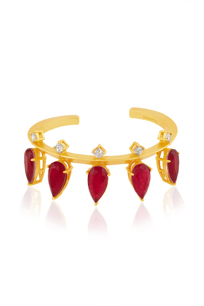 Isharya Ruby Festive Drip Cuff indian designer wear online shopping melange singapore
