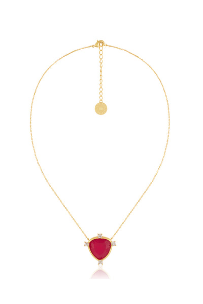 Isharya Ruby Mirros Layered Necklace indian designer wear online shopping melange singapore