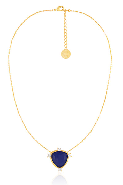 Isharya Sapphire Mirros Layered Necklace indian designer wear online shopping melange singapore