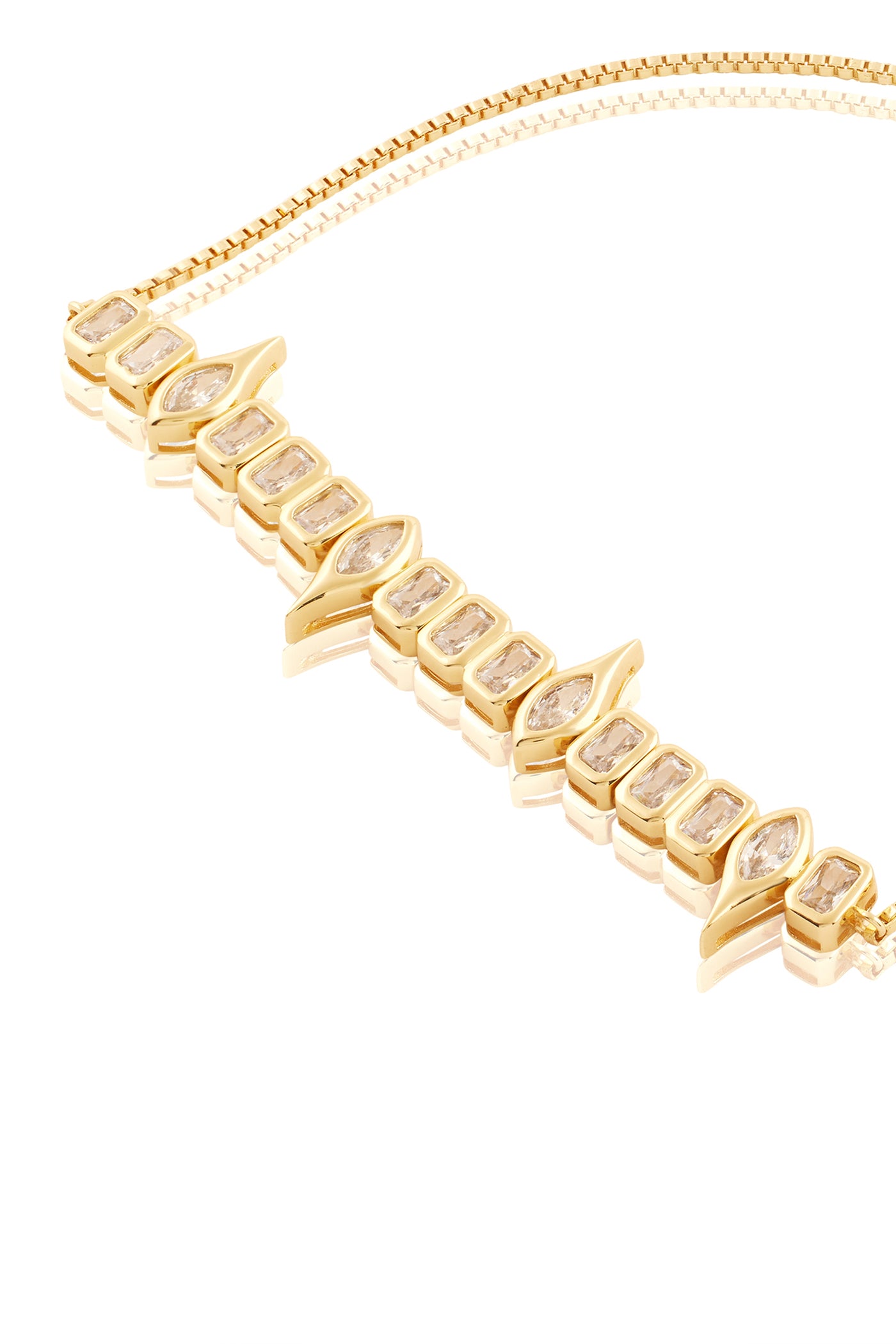 Isharya Tennis Girlie Bolo Bracelet In 18Kt Gold Plated indian designer wear online shopping melange singapore