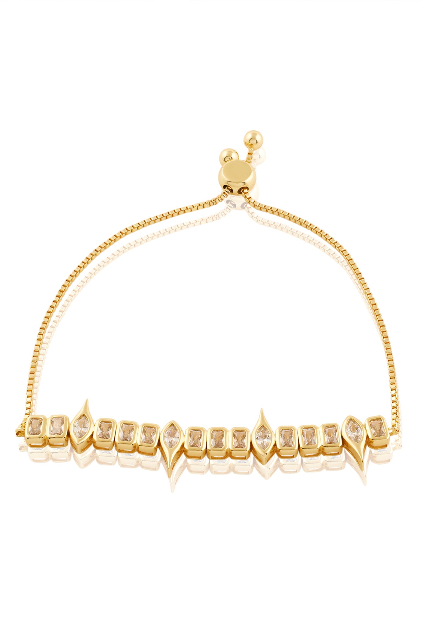 Isharya Tennis Girlie Bolo Bracelet In 18Kt Gold Plated indian designer wear online shopping melange singapore