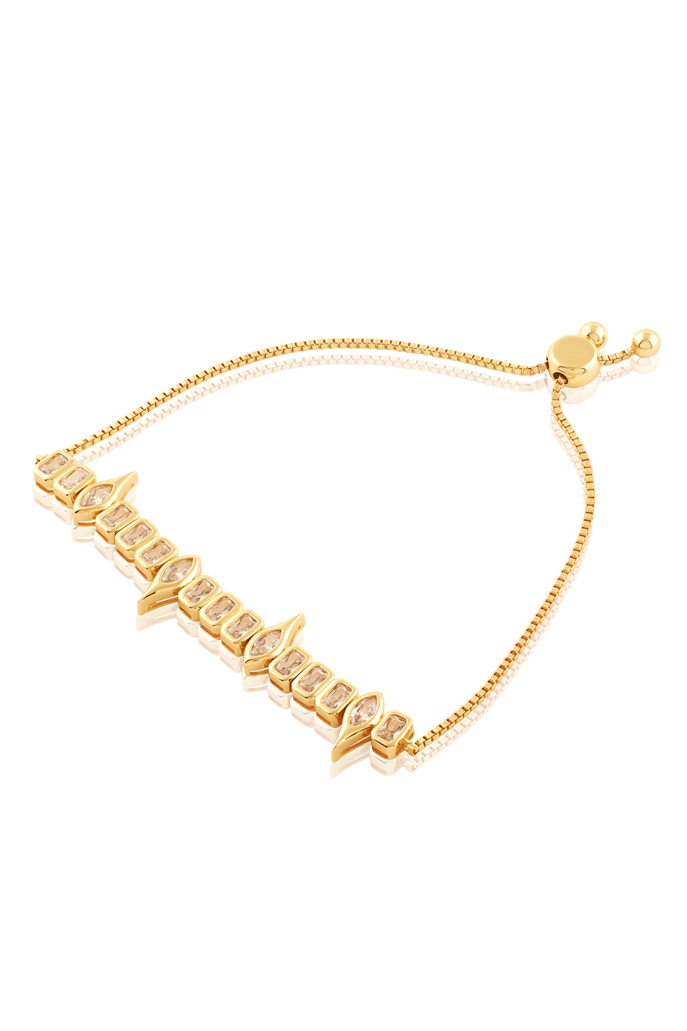 Isharya Tennis Girlie Bolo Bracelet In 18Kt Gold Plated indian designer wear online shopping melange singapore