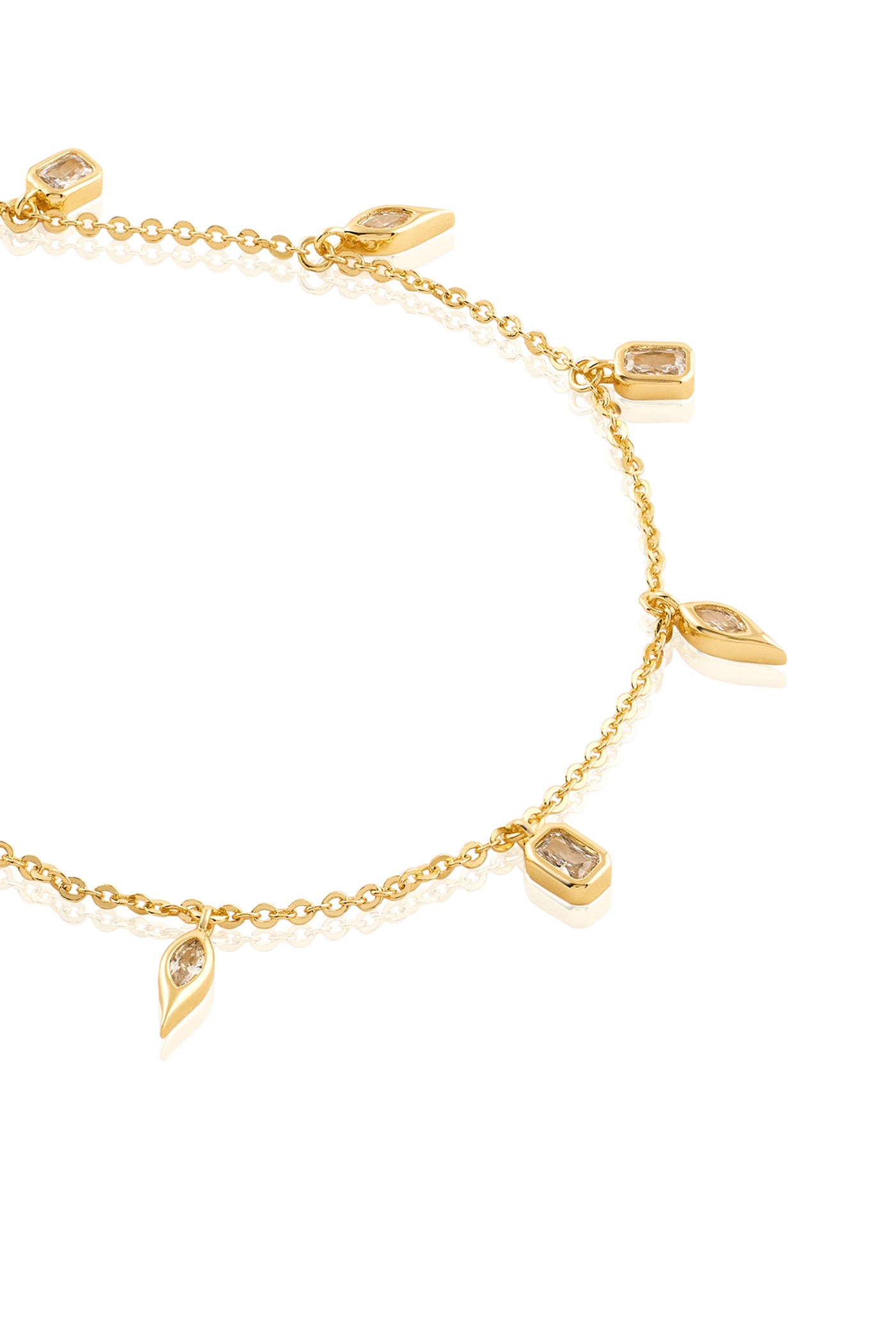 Isharya Tennis Girlie Charm Choker In 18Kt Gold Plated indian designer wear online shopping melange singapore
