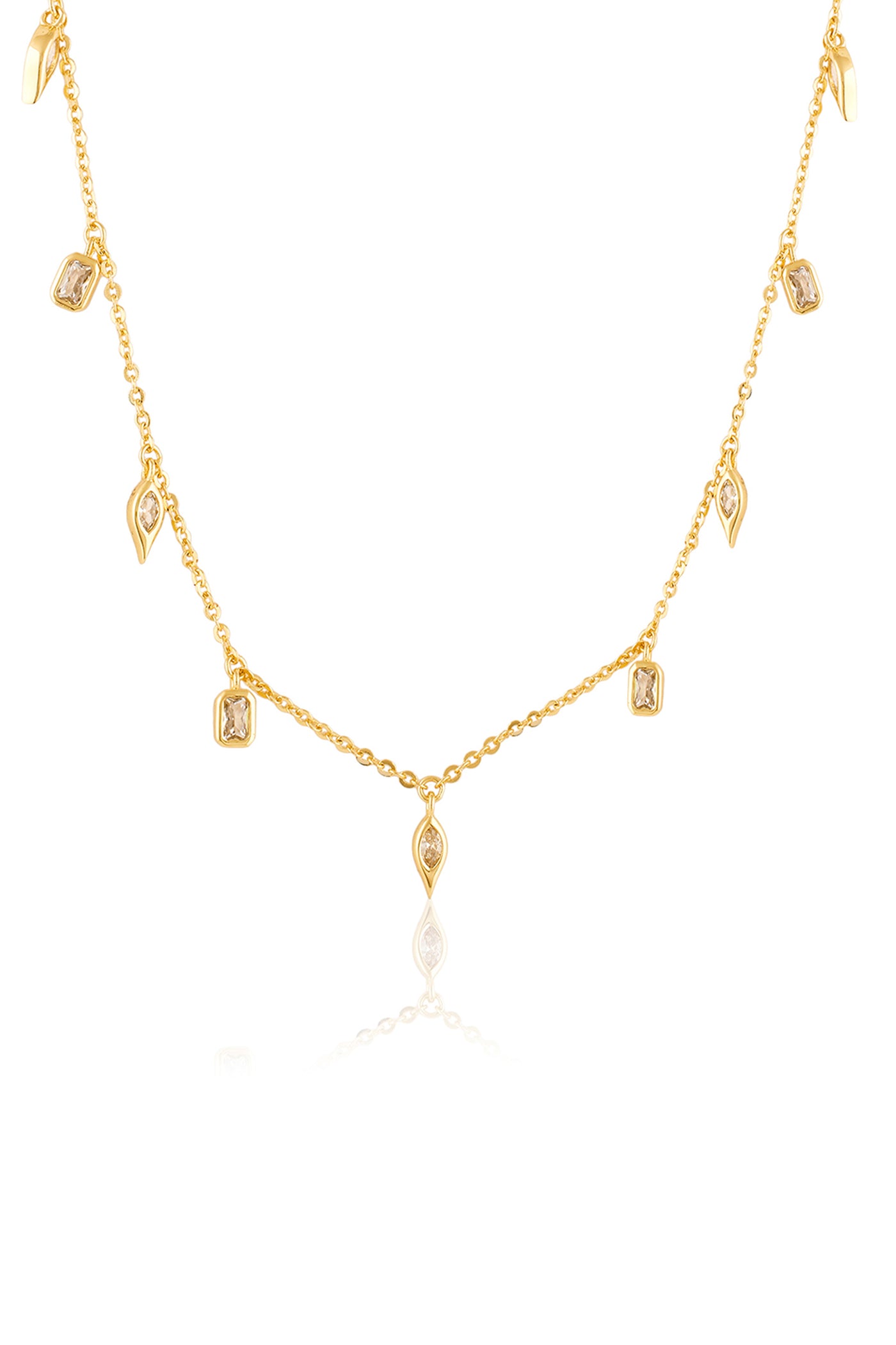 Isharya Tennis Girlie Charm Choker In 18Kt Gold Plated indian designer wear online shopping melange singapore
