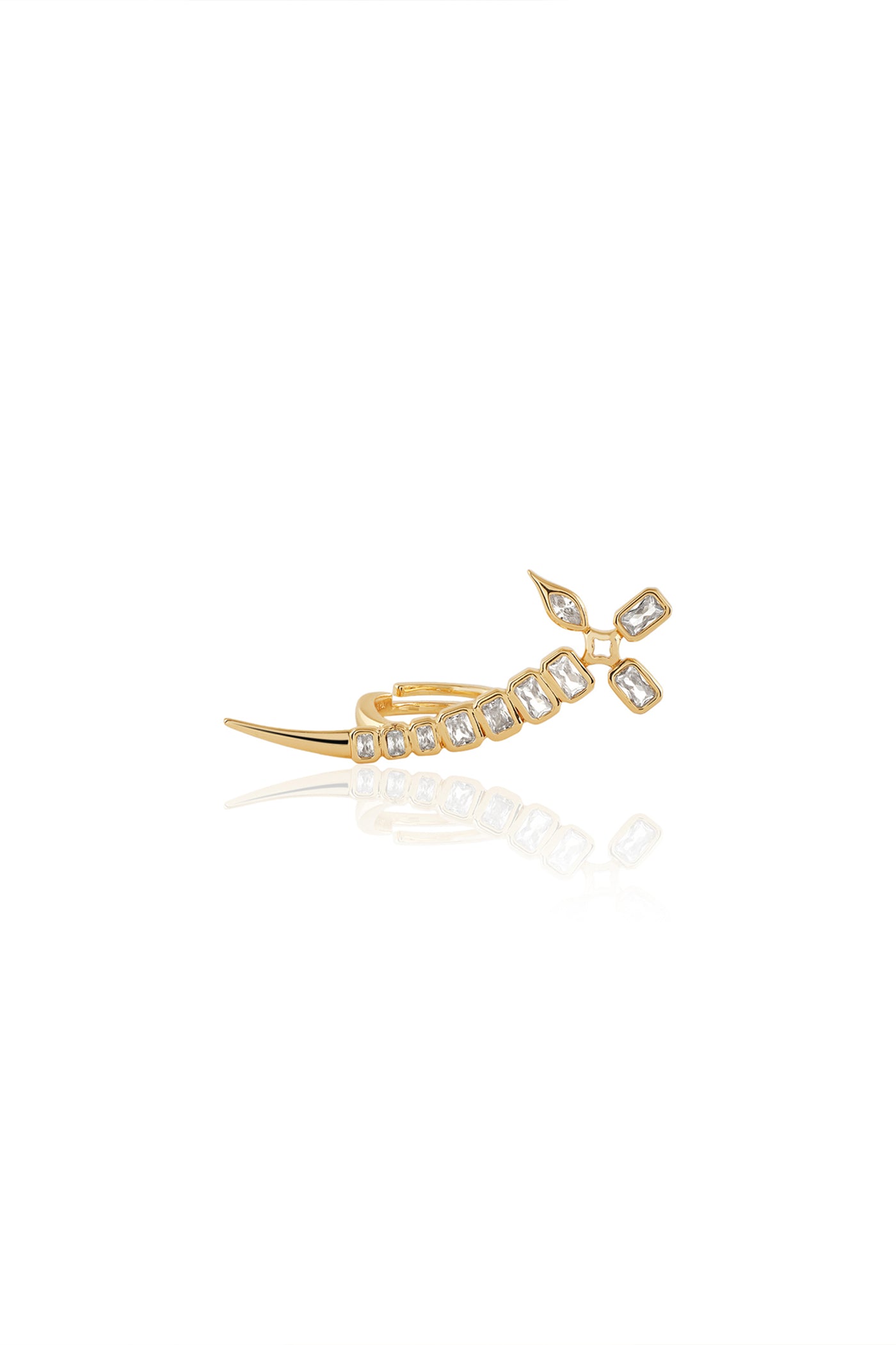 Isharya Tennis Sword Ring In 18Kt Gold Plated indian designer wear online shopping melange singapore