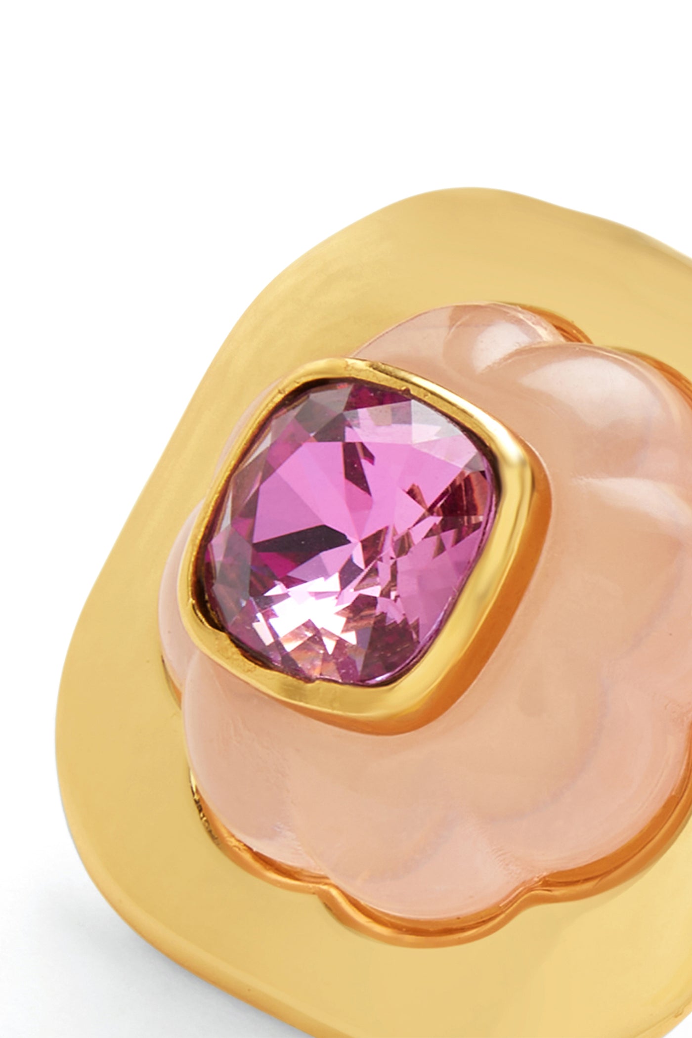 Isharya Think Pink Statement Studs In 18kt Gold Plated indian designer wear online shopping melange singapore