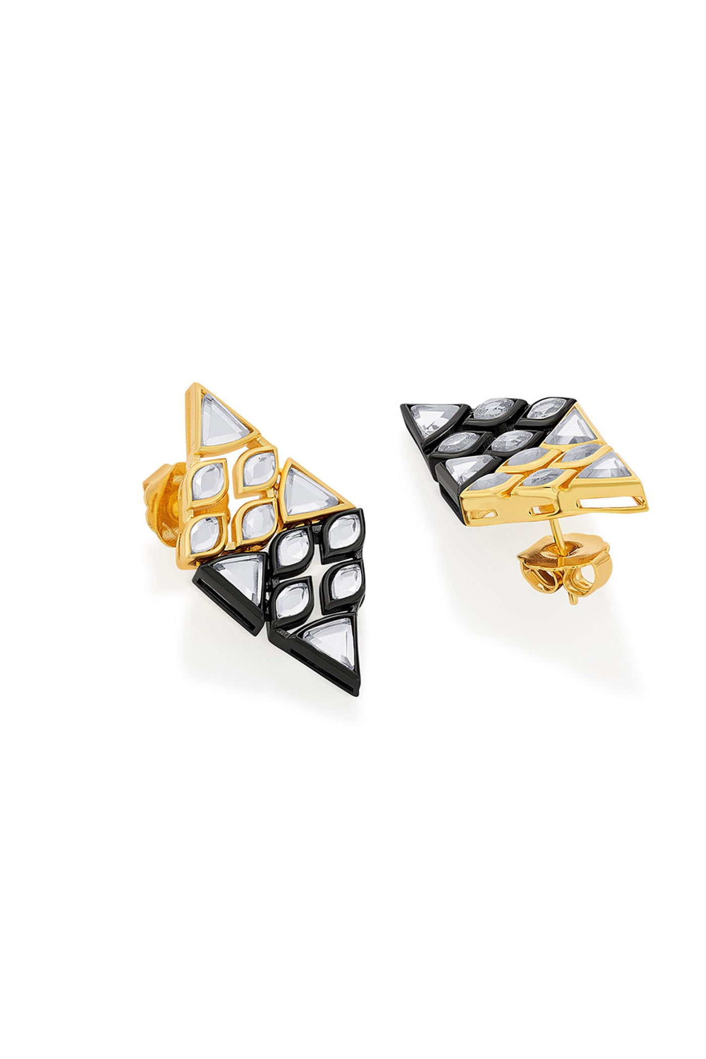 Isharya Very Varq Art Deco Earrings jewellery indian designer wear online shopping melange singapore