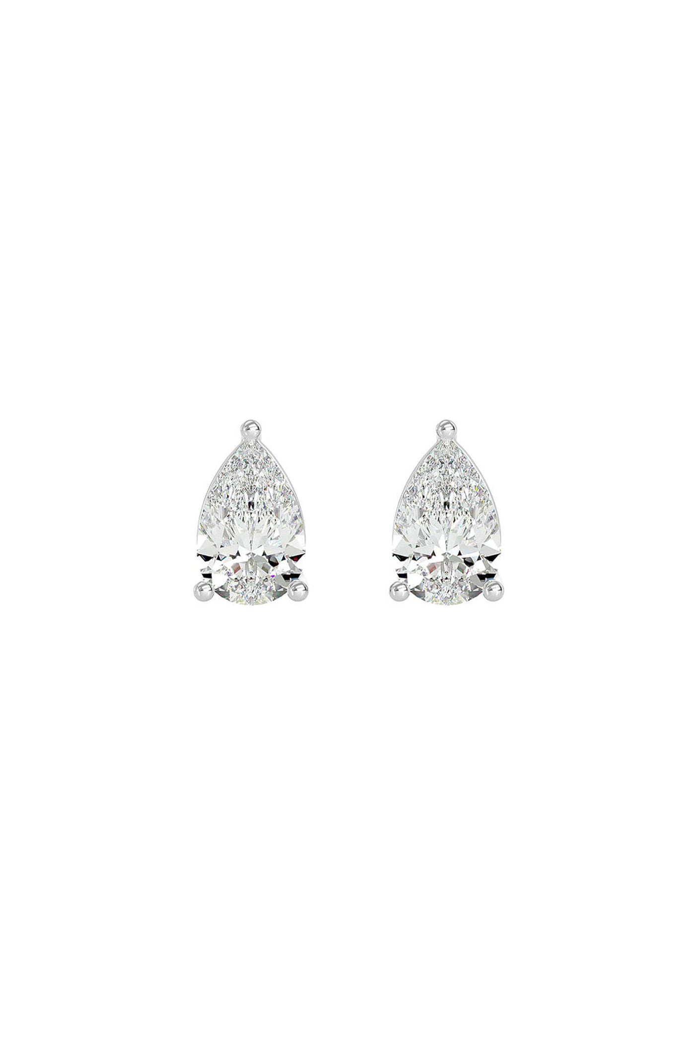 Joules by Radhika Dewdrop Allure White Studs indian designer wear online shopping melange singapore