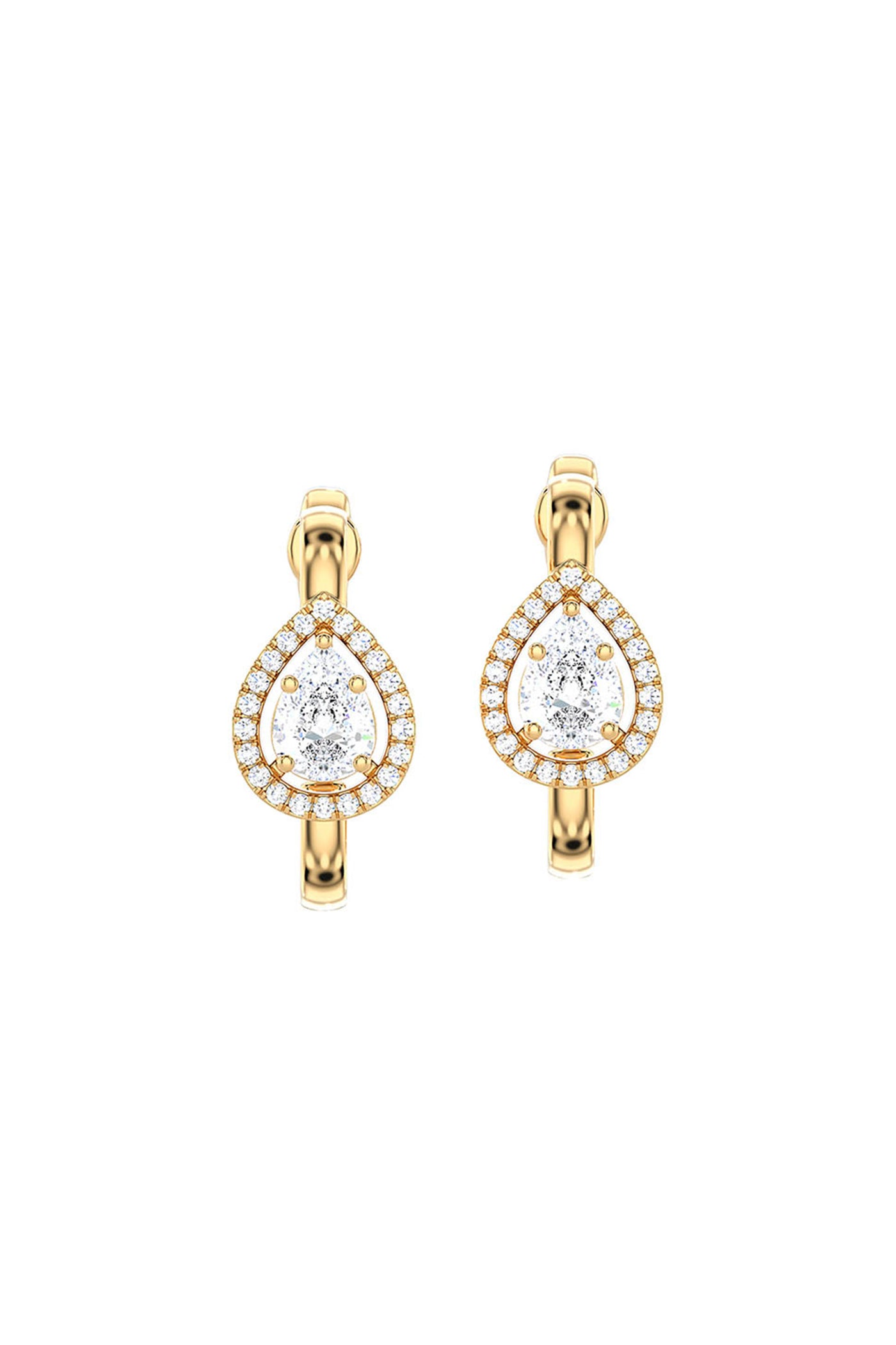 Joules by Radhika Emerald Cut White Earrings indian designer wear online shopping melange singapore