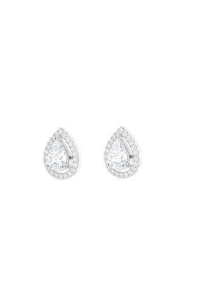 Joules by Radhika Dewdrop Diamond White Studs indian designer wear online shopping melange singapore