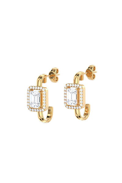 Joules by Radhika Emerald Cut Earrings indian designer wear online shopping melange singapore