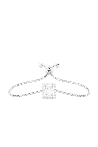 Joules by Radhika Emerald Cut Gleam Bracelet White indian designer wear online shopping melange singapore