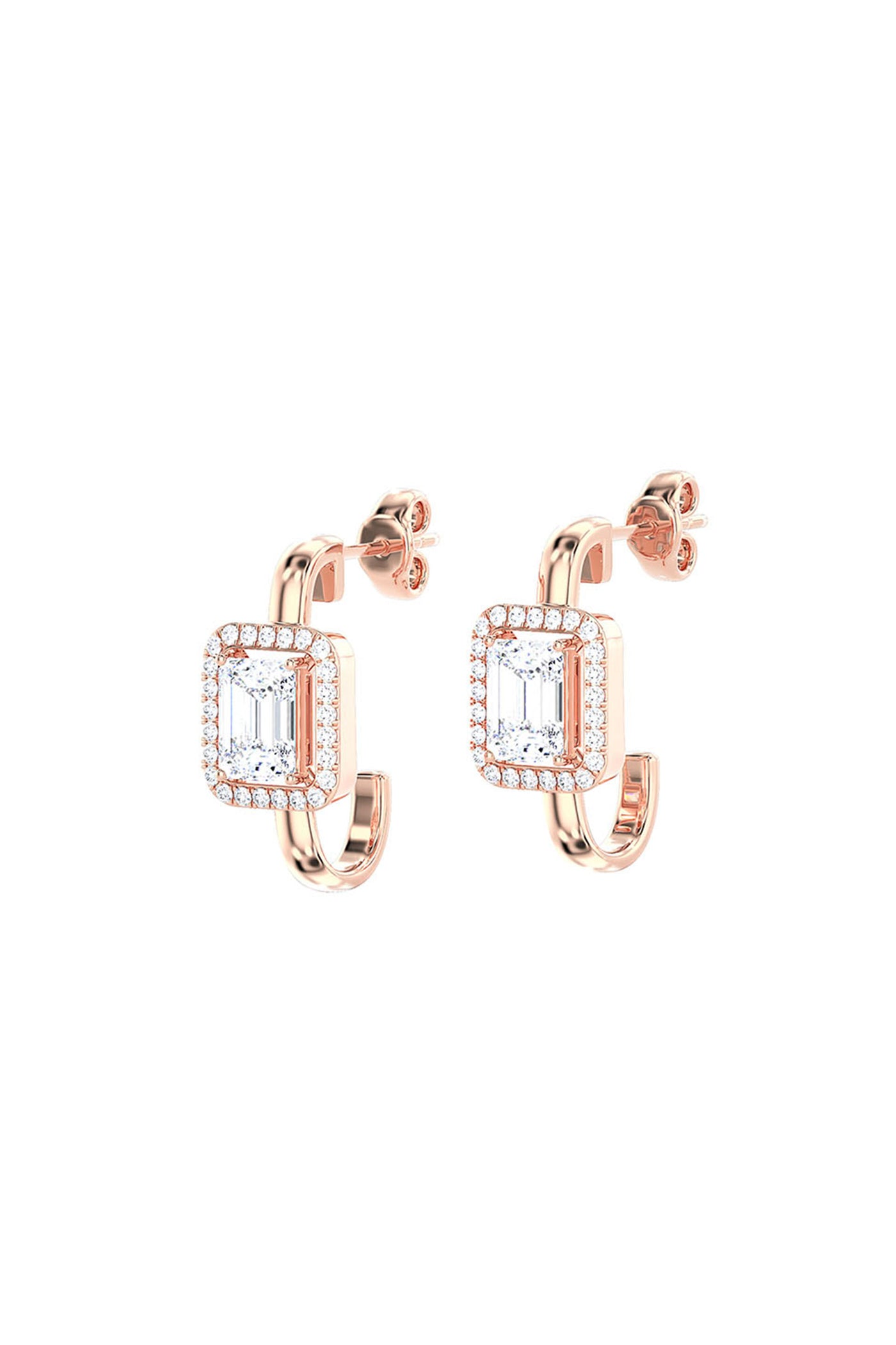 Joules by Radhika Emerald Cut Rose Earrings indian designer wear online shopping melange singapore