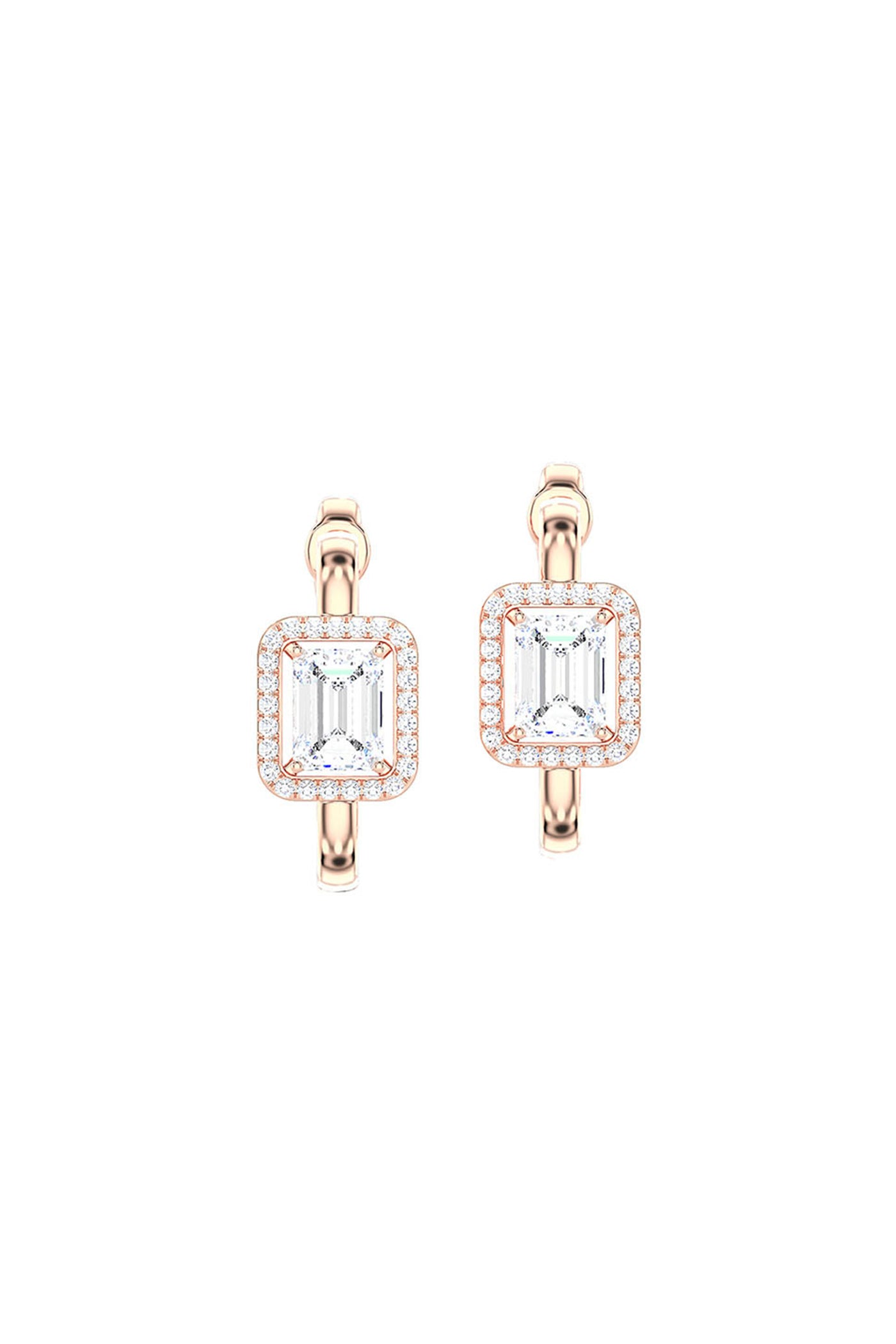 Joules by Radhika Emerald Cut Rose Earrings indian designer wear online shopping melange singapore