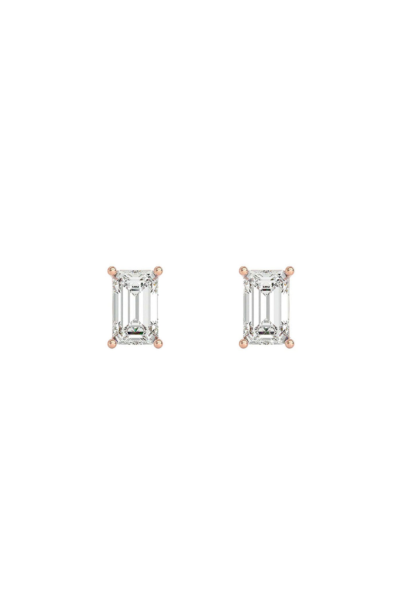 Joules by Radhika Emerald Cut Rose Studs indian designer wear online shopping melange singapore