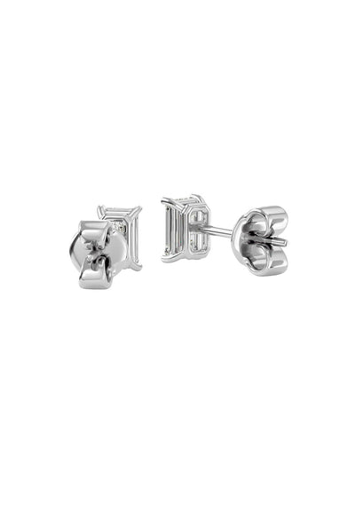 Joules by Radhika Emerald Cut White Studs indian designer wear online shopping melange singapore