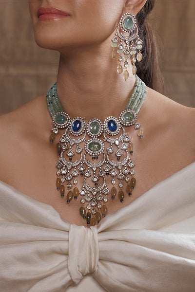 Joules by Radhika Enchanting Bridal Radiance Necklace Set indian designer wear online shopping melange singapore