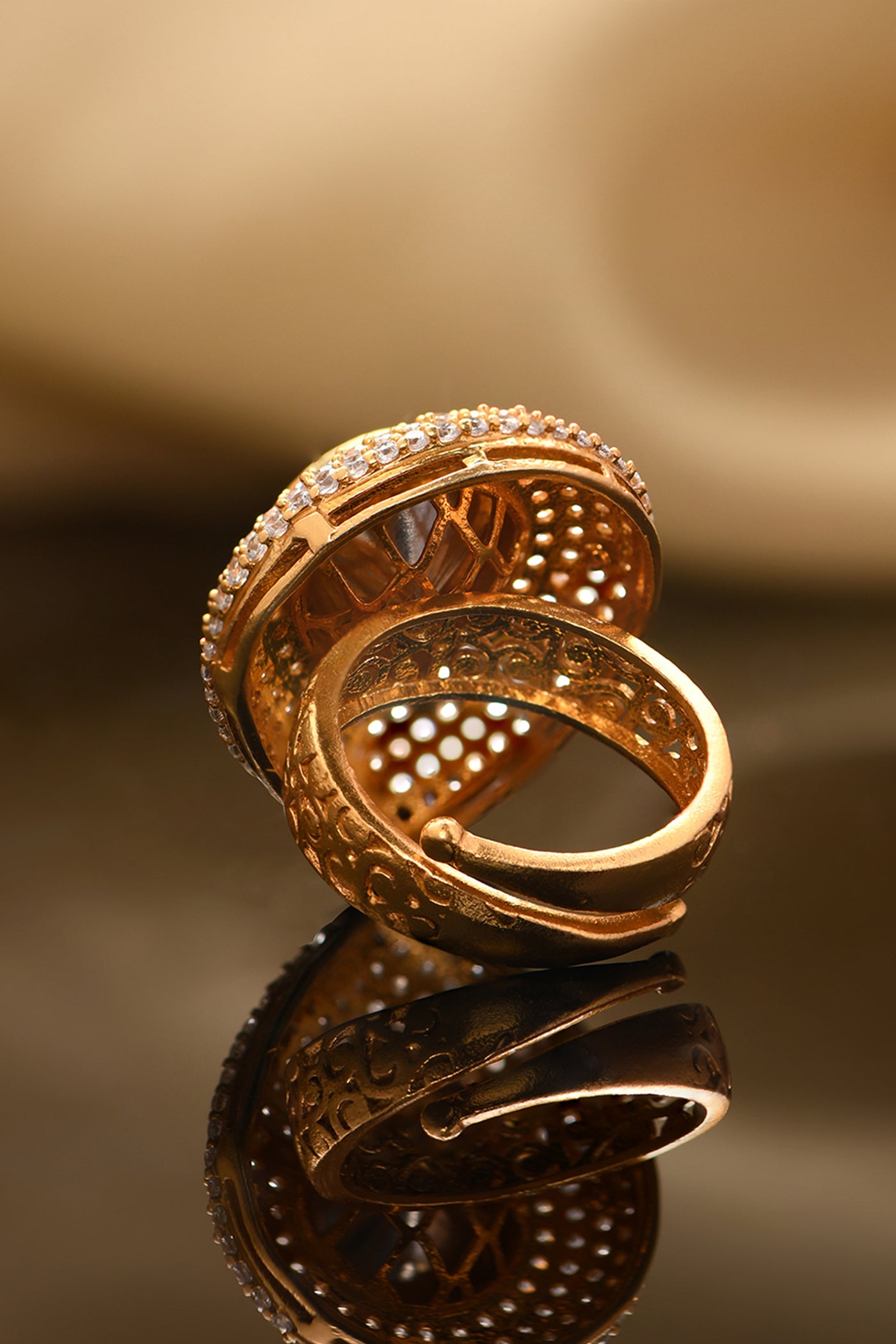 Joules by Radhika Enchanting Polki Ring indian designer wear online shopping melange singapore