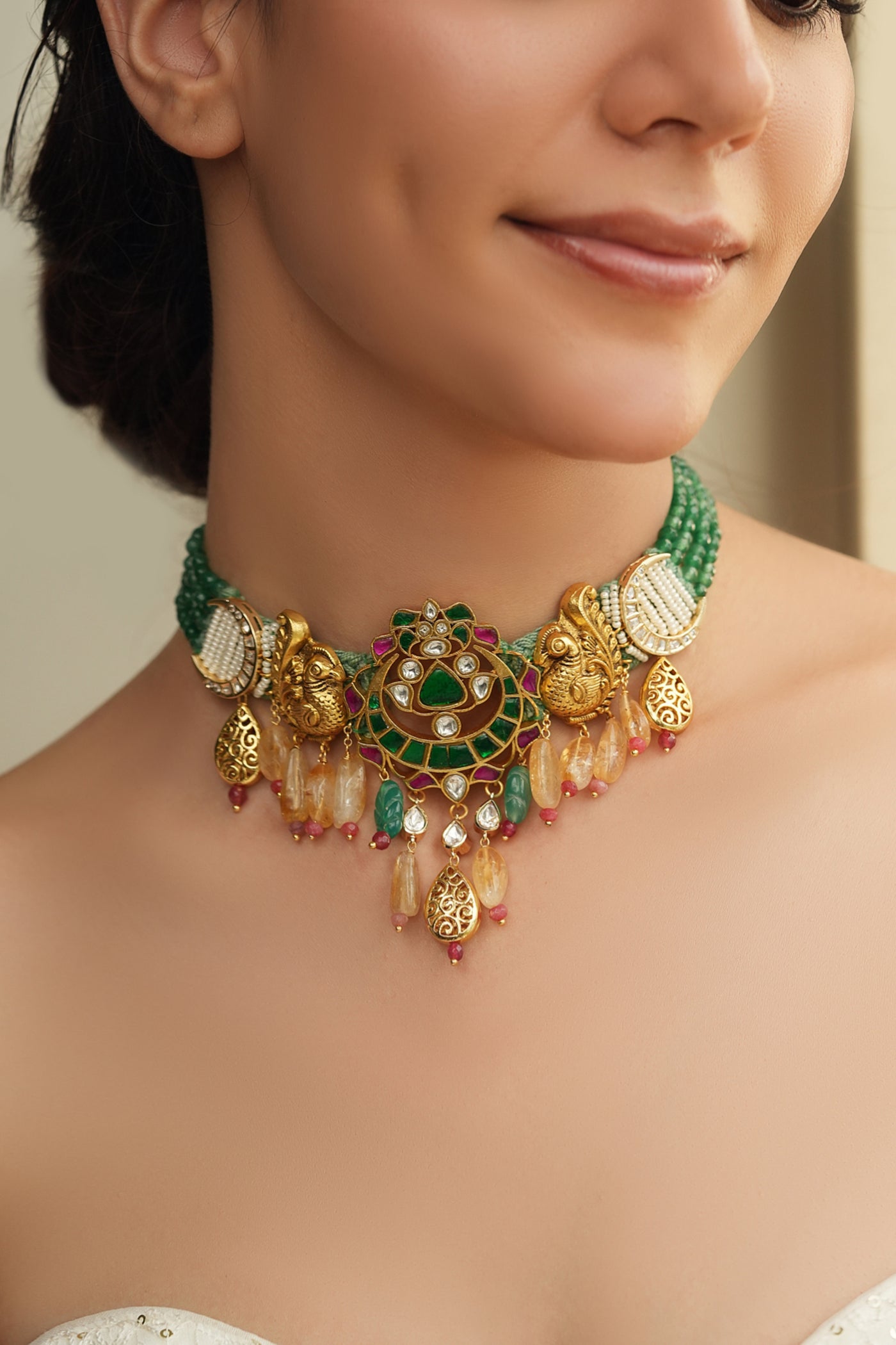 Joules by Radhika Gaadi Art Rajwadi Choker indian designer wear online shopping melange singapore