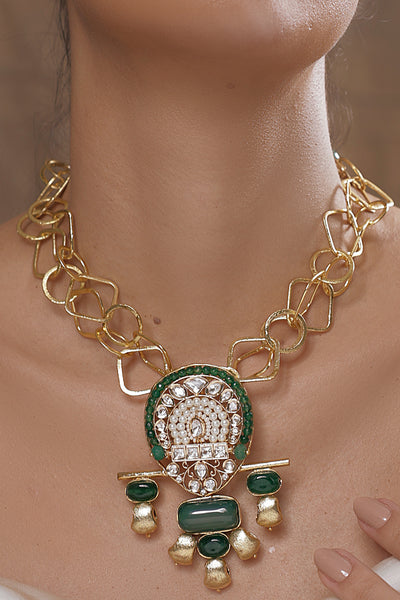 Joules by Radhika Golden Custom Chain Necklace indian designer wear online shopping melange singapore