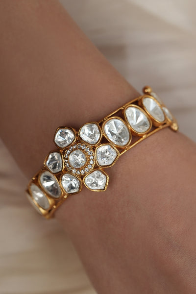 Joules by Radhika Lustre Vine Polki Bracelet indian designer wear online shopping melange singapore