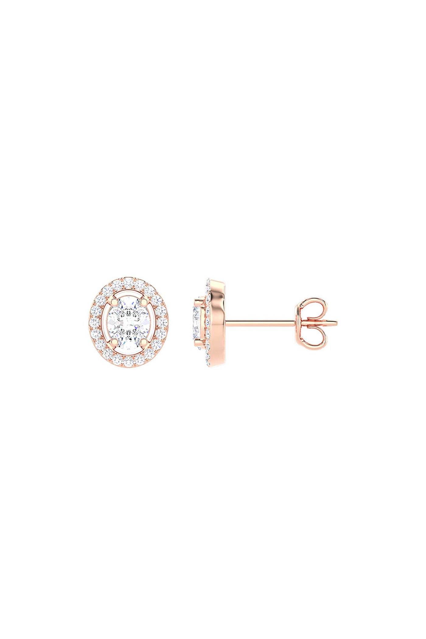 Joules by Radhika Oval Allure Rose Studs indian designer wear online shopping melange singapore