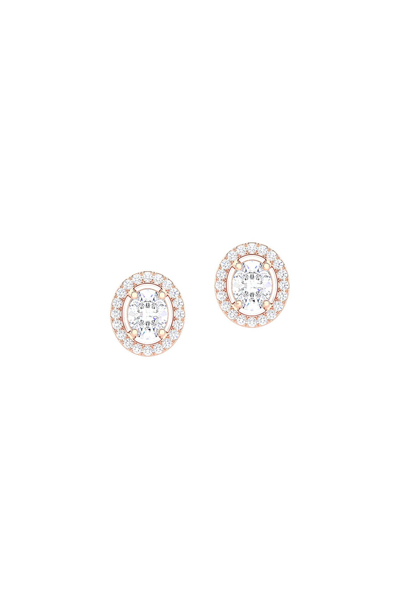 Joules by Radhika Oval Allure Rose Studs indian designer wear online shopping melange singapore