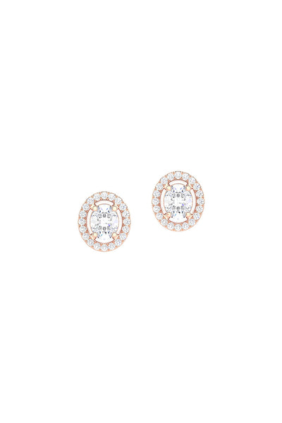 Joules by Radhika Oval Allure Rose Studs indian designer wear online shopping melange singapore