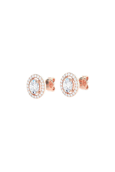 Joules by Radhika Oval Allure Rose Studs indian designer wear online shopping melange singapore