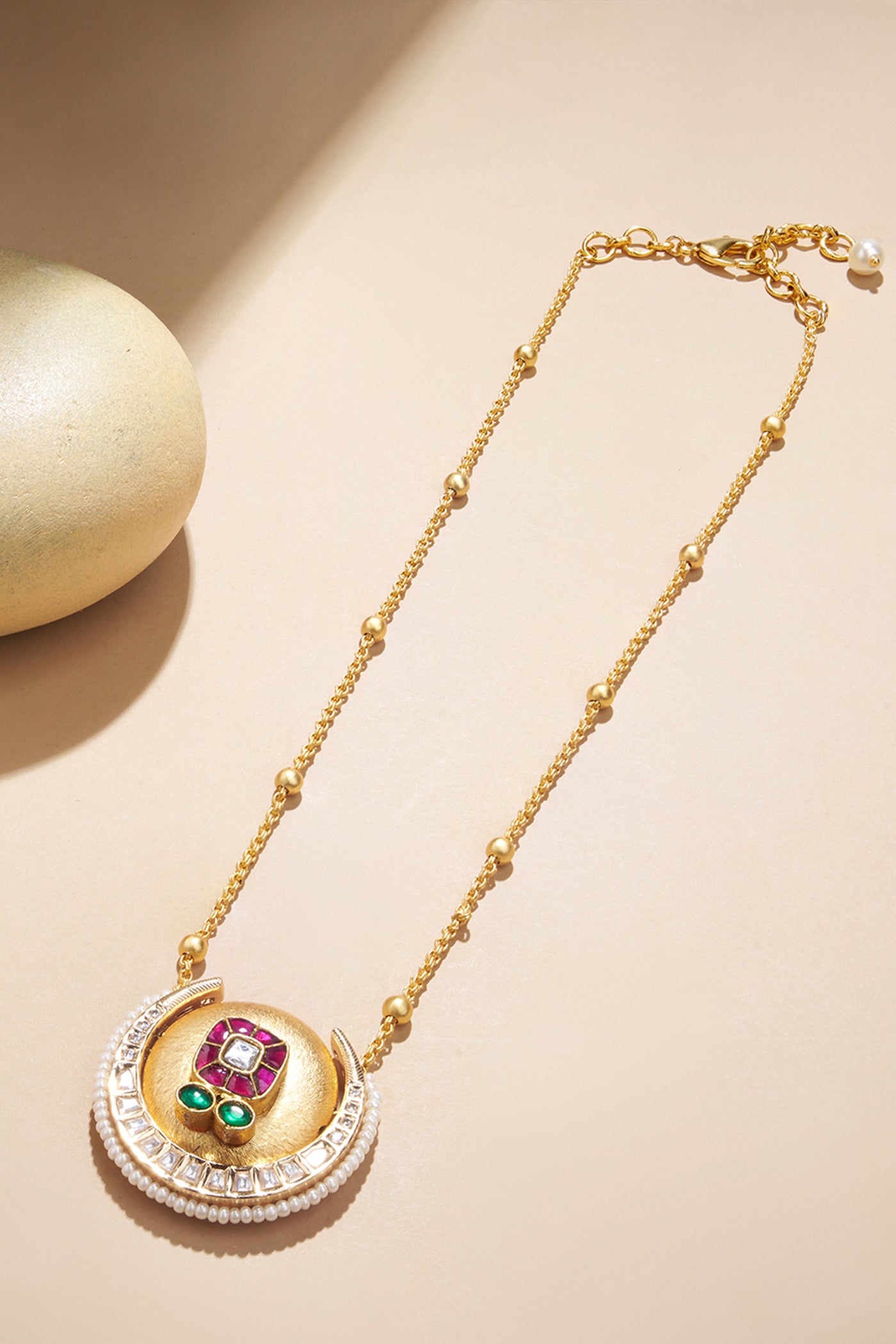 Joules by Radhika Radiant Gold Necklace indian designer wear online shopping melange singapore