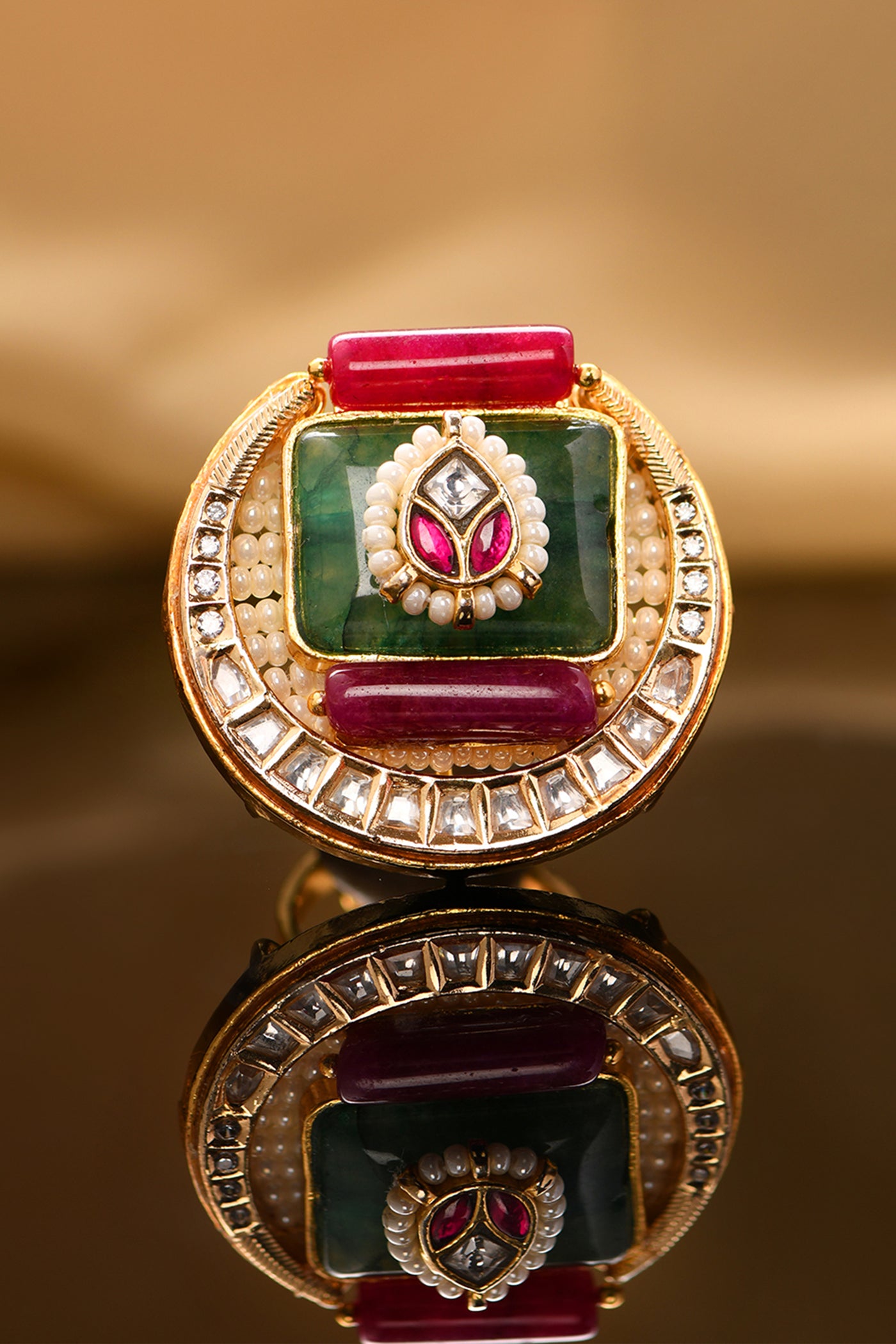 Joules by Radhika Radiant Jade Ring indian designer wear online shopping melange singapore