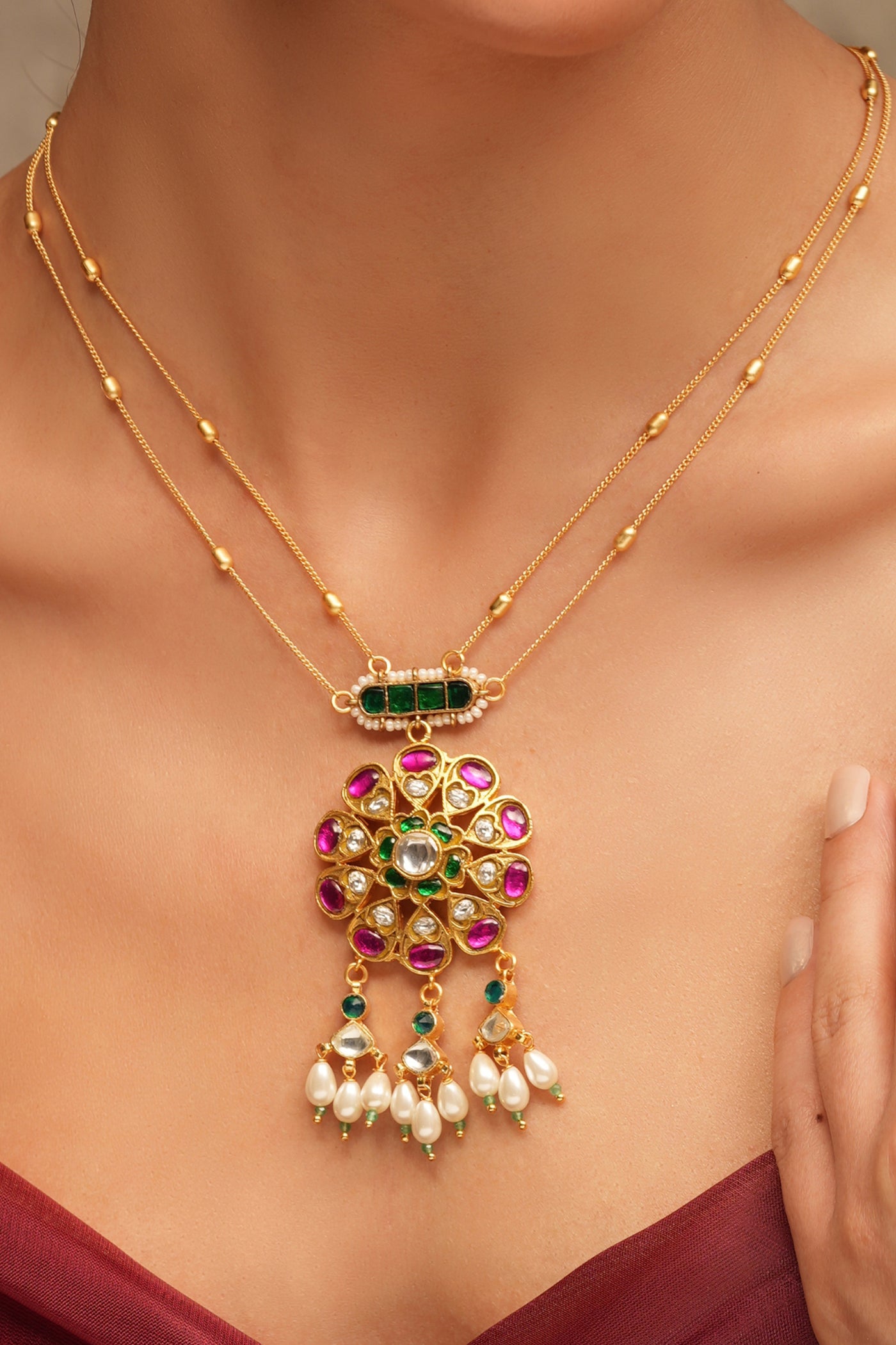 Joules by Radhika Raja’s Whisper Necklace indian designer wear online shopping melange singapore
