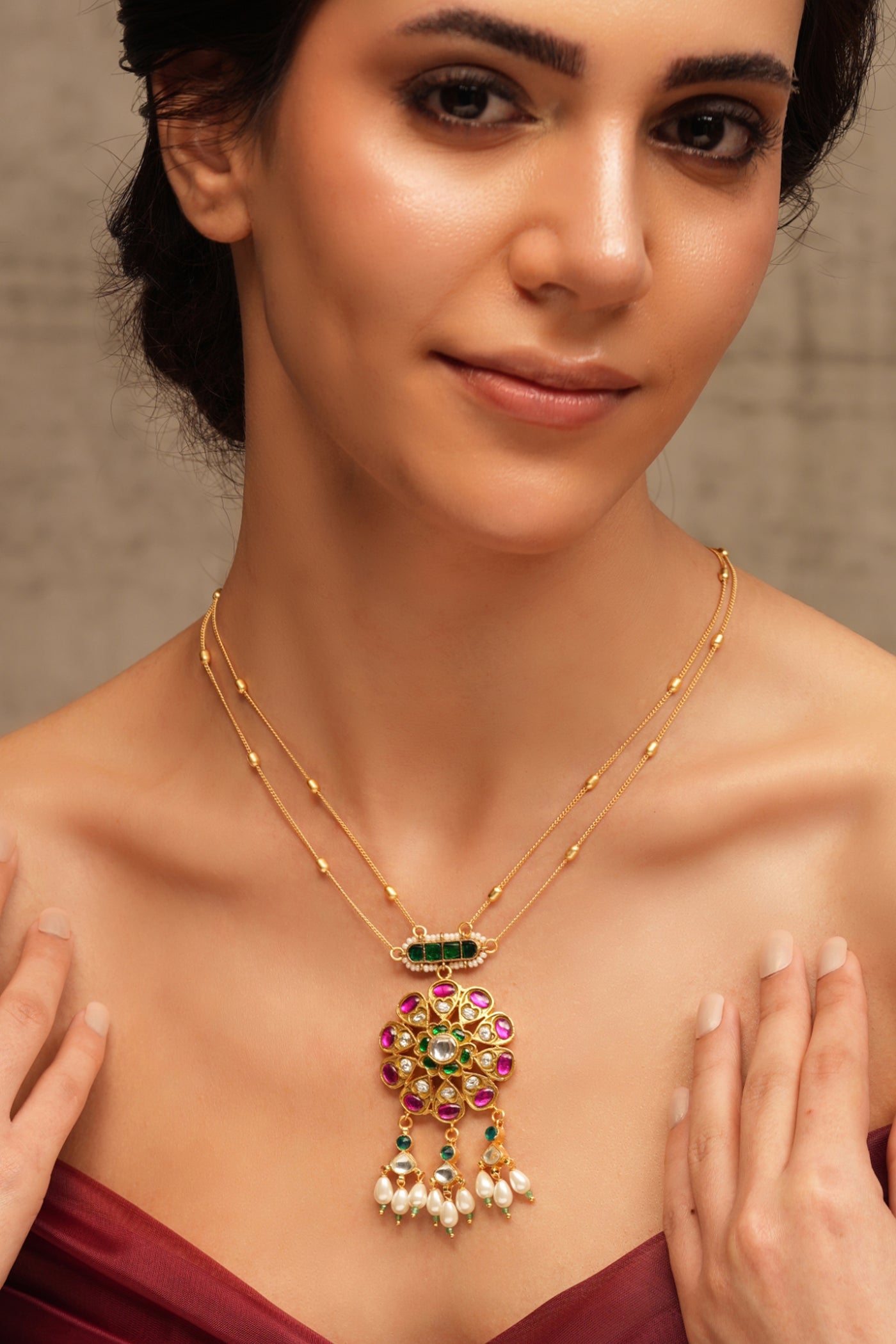 Joules by Radhika Raja’s Whisper Necklace indian designer wear online shopping melange singapore
