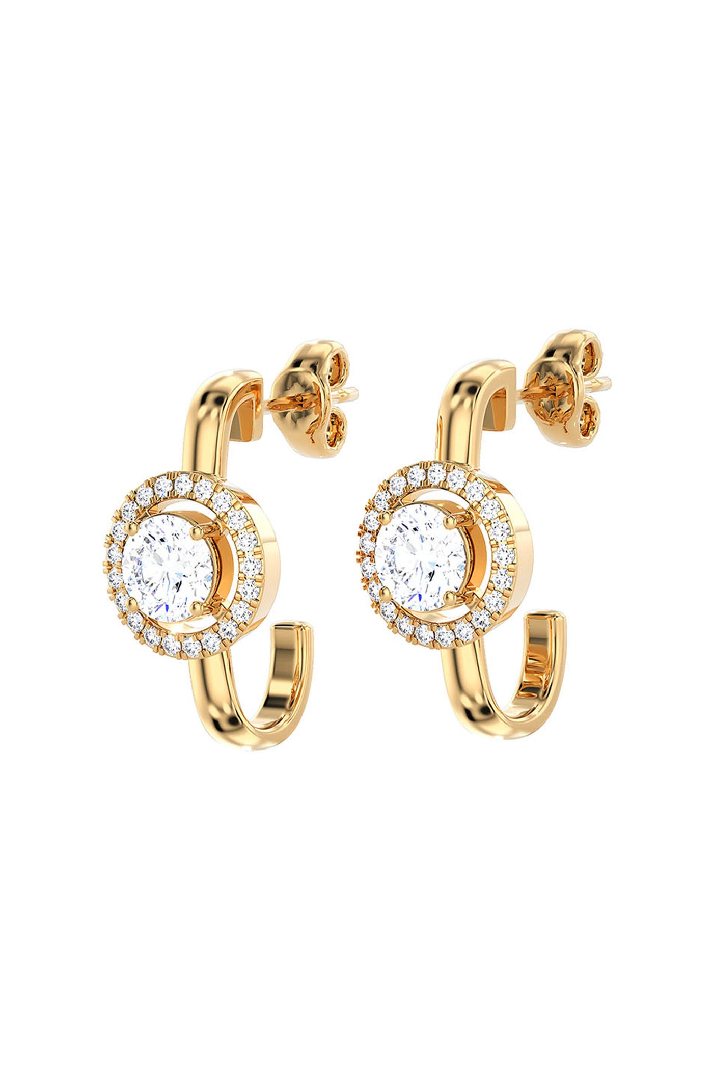 Joules by Radhika Sparkling Orbit Diamond Earrings indian designer wear online shopping melange singapore
