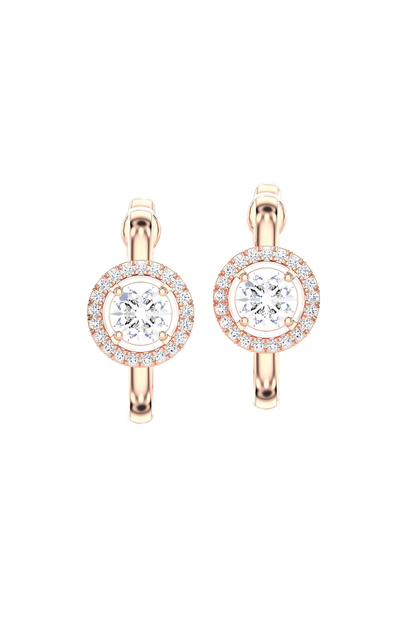 Joules by Radhika Sparkling Orbit Diamond Rose Earrings indian designer wear online shopping melange singapore