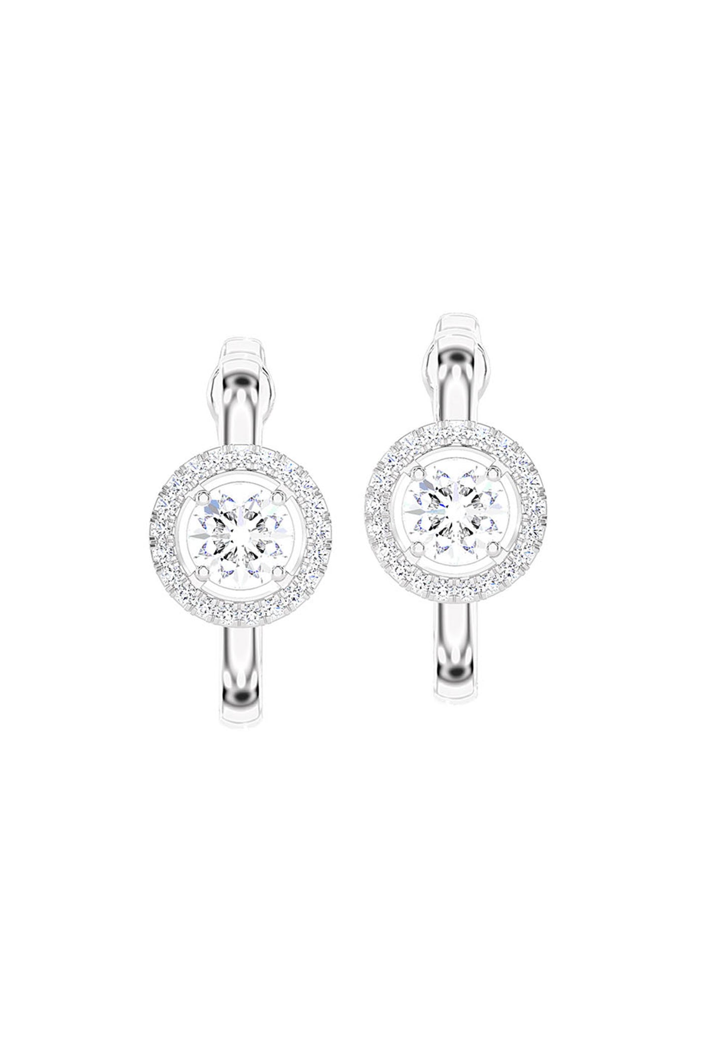 Joules by Radhika Sparkling Orbit Diamond White Earrings indian designer wear online shopping melange singapore
